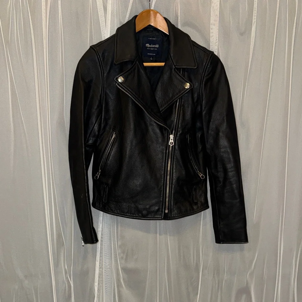 Black Leather Jacket - Picture 1 of 9